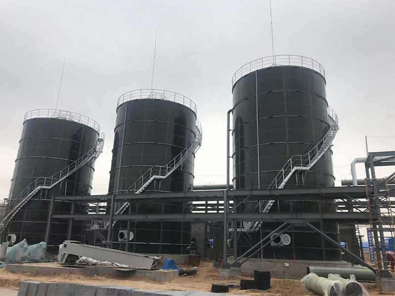 陕西榆林中国化工院工业污水处理设备搪瓷拼装罐生化池设备